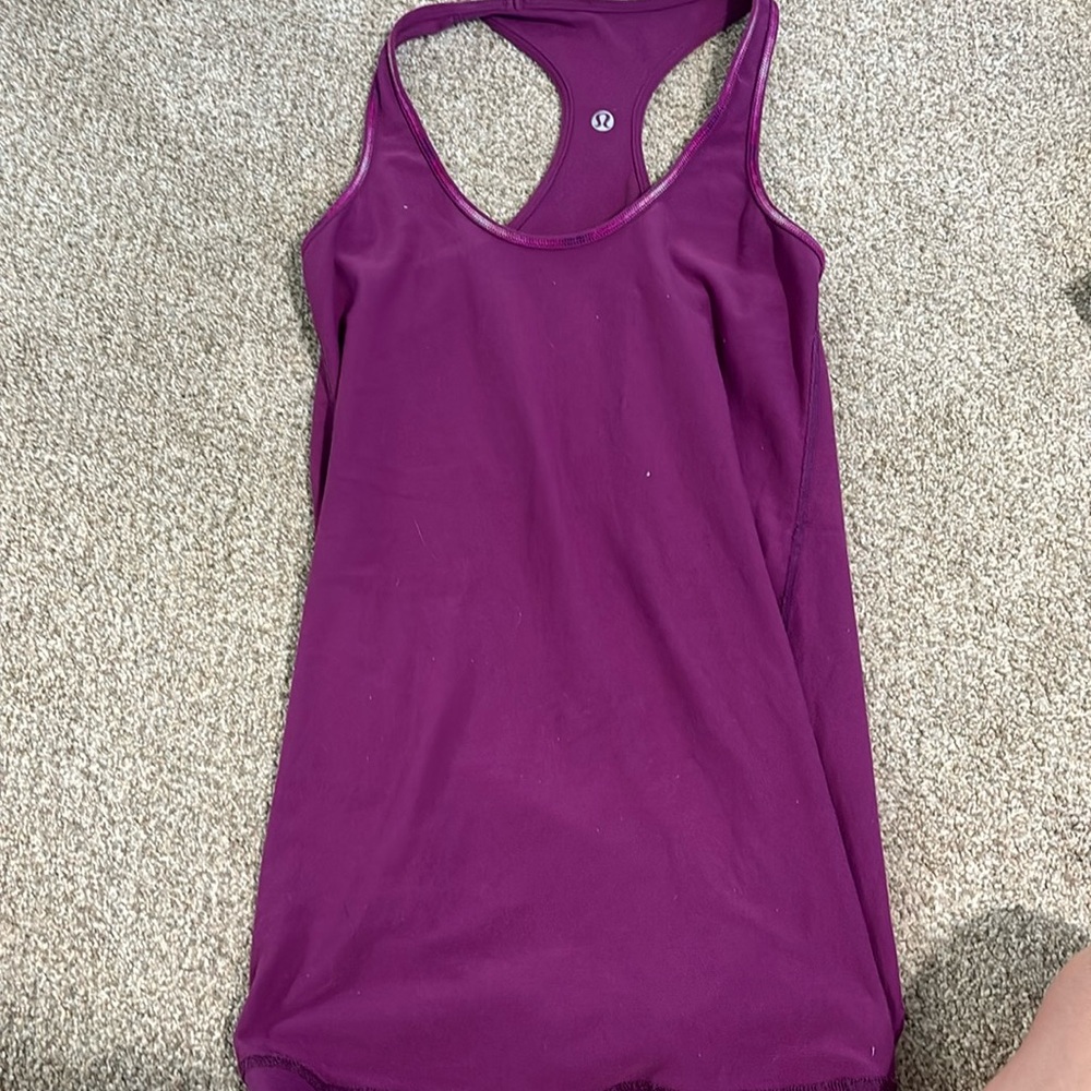flipable lulu purple tank